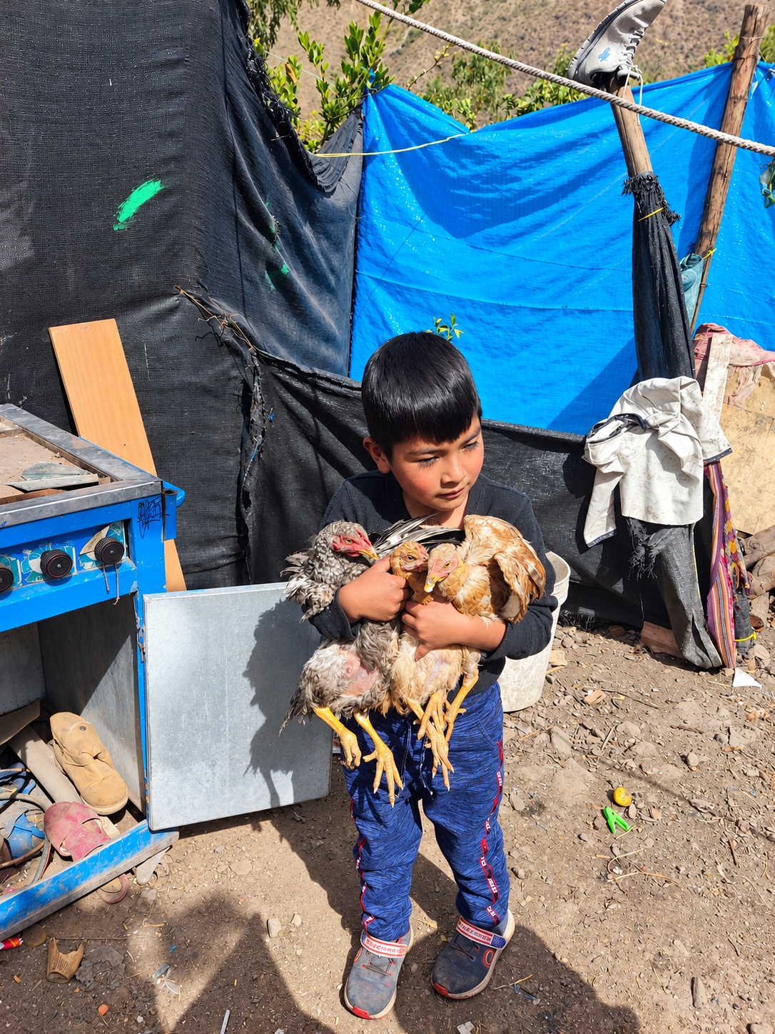 Niños y familia